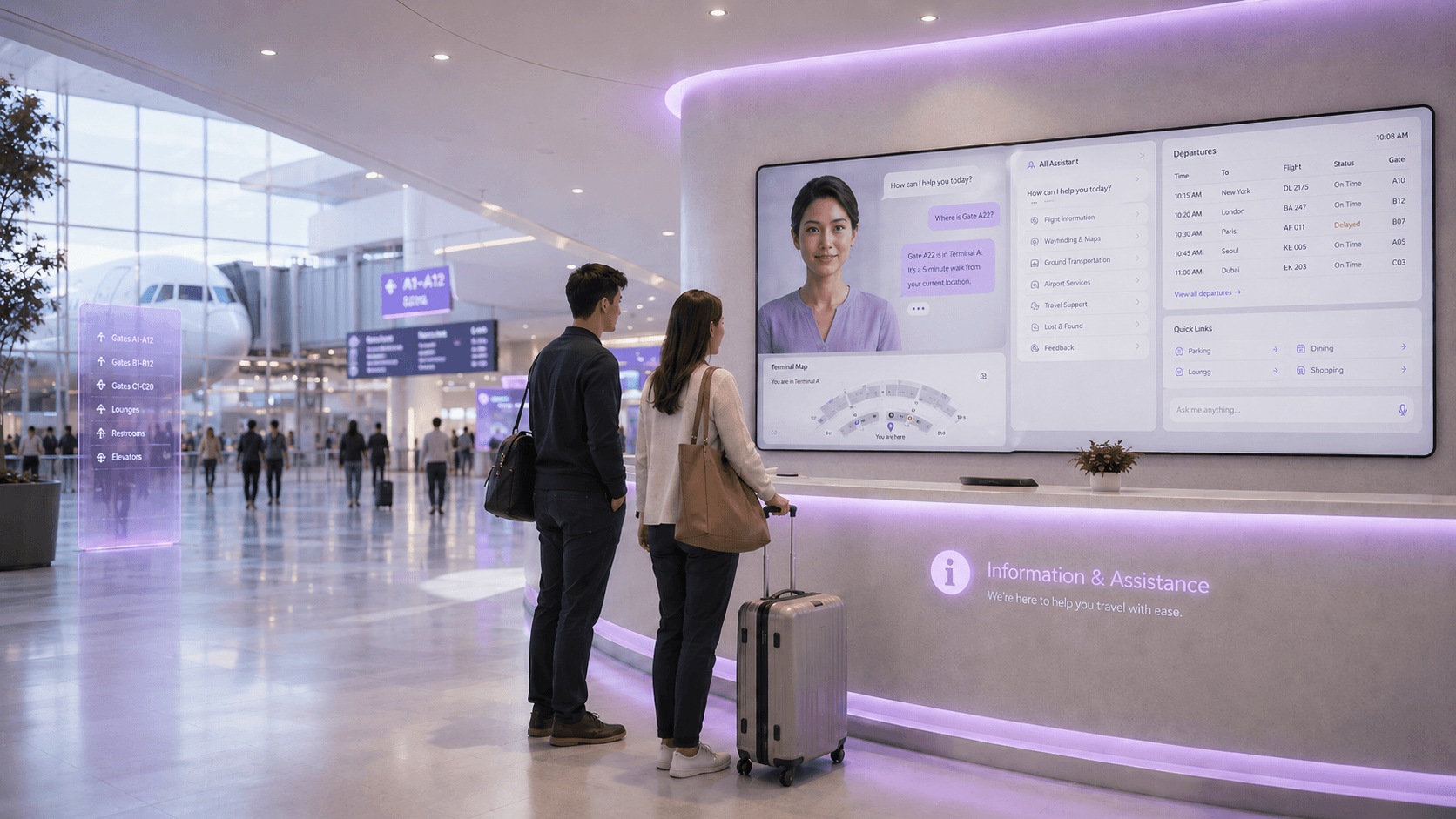 Aeropuertos y hubs de servicio — enabled by Bravae